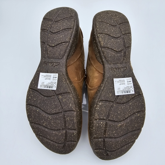 Clarks Collection Roseville Dot Loafers, Dark Tan Combination, Leather, 8M - Picture 12 of 16